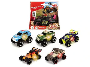 Dickie Toys Joyrider assorted cars with one model shown in retail packaging