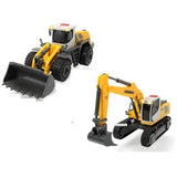 Dickie Toys Liebherr Work Force excavator and wheel loader assortment