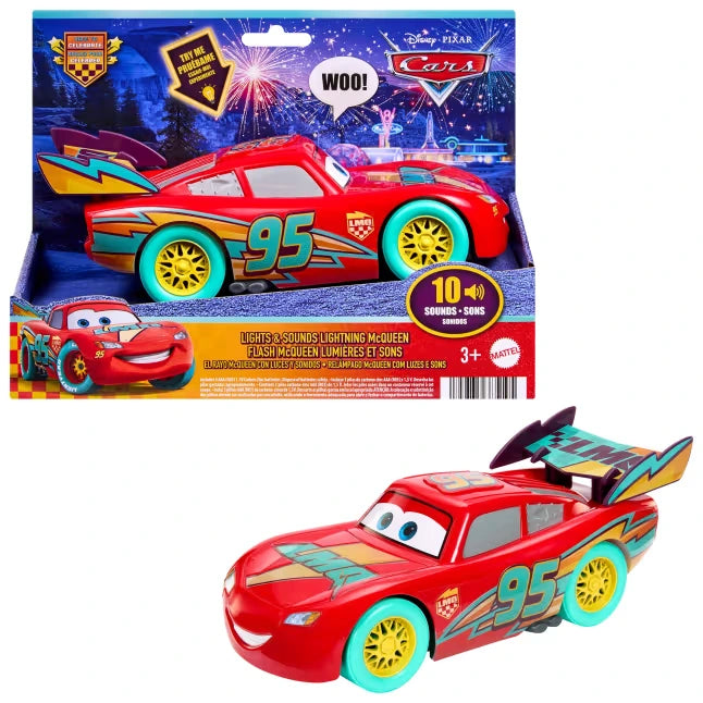 Disney Cars Light Up Lightning McQueen with retail packaging