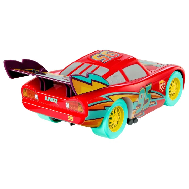 Disney Cars Light Up Lightning McQueen rear three quarter view