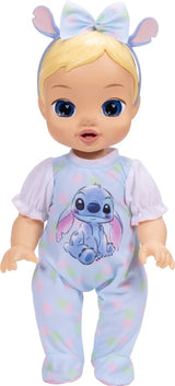 Disney Darlings Stitch Blonde Doll standing in a pastel Stitch outfit with matching bow headband