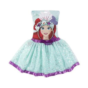 Disney The Little Mermaid Tutu and Accessories Set with Ariel tulle skirt and tiara headband displayed on character packaging
