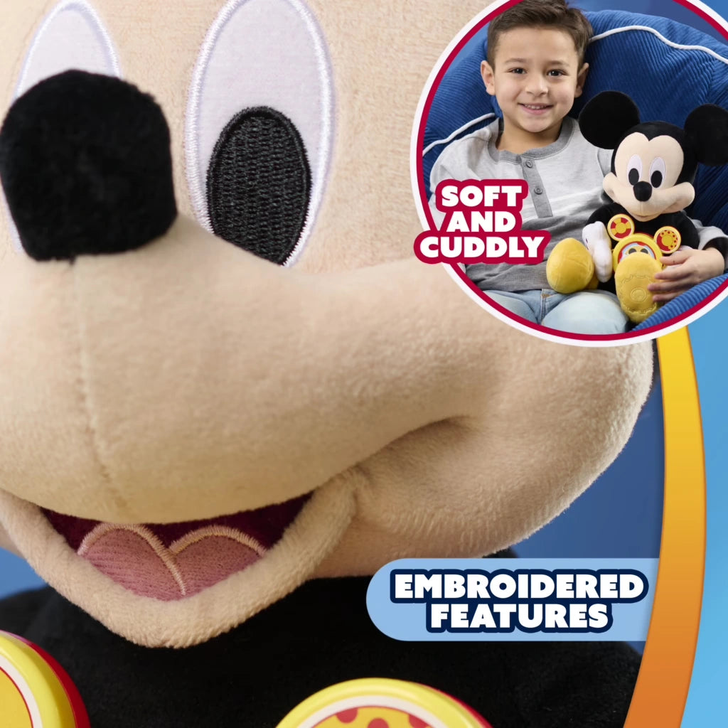 Disney Mickey Mouse Oh Toodles embroidered face detail