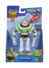 Toy Story 5 Interactables Buzz Lightyear figure shown in front packaging