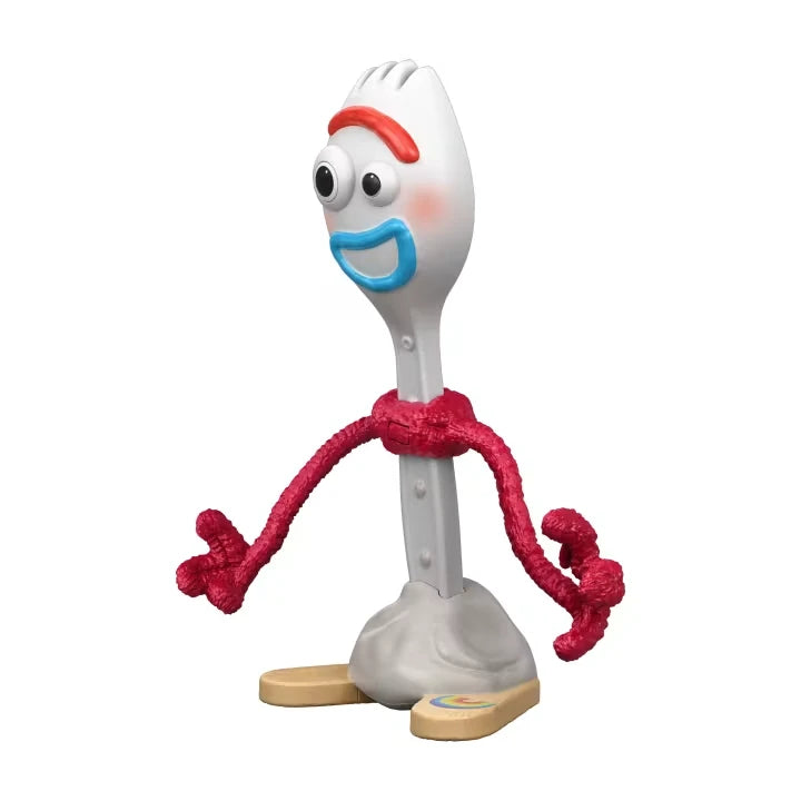 Forky figure shown from the side on a white background