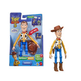 Toy Story 5 Interactables Woody packaging shown beside the loose Woody figure