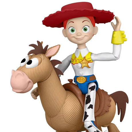 Disney Pixar Toy Story 5 Jessie figure riding Bullseye shown from the front