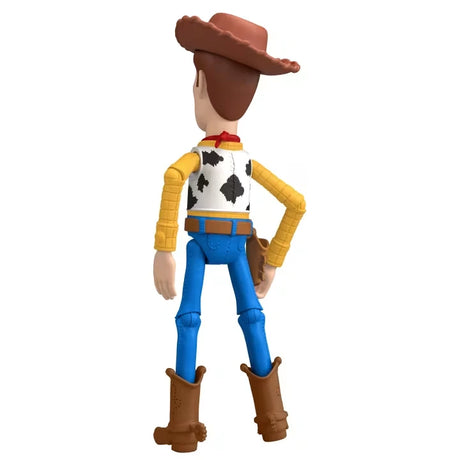 Disney Pixar Toy Story Woody action figure shown from the rear