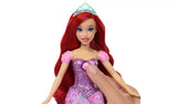 Disney Princess Ariel close view showing transformation button on sparkling purple bodice