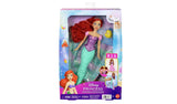 Disney Princess Ariel with turquoise mermaid tail and Flounder displayed in retail packaging