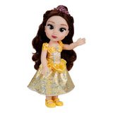 Disney Princess Belle doll in yellow dress with one arm raised