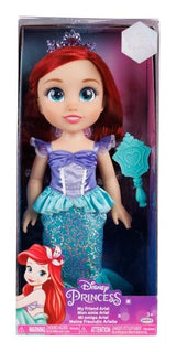 Disney Princess My Friend Ariel Doll shown inside front facing pink display packaging
