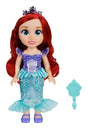 Disney Princess My Friend Ariel Doll with red hair, blue mermaid outfit and blue brush accessory