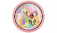 Disney Princess Wall Clock face close up showing colourful numbers and princess artwork