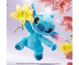 Disney Stitch 25cm Plush Toy with flower action shot Ireland