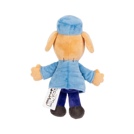 Dog Man 9-inch plush rear view showing hat and tail – Ireland