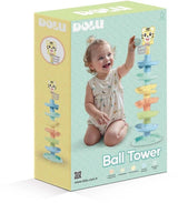 Dolu Ball Tower XL product box showing the ball tower and child image