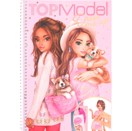 TOPModel Dress Me Up Corgi Colouring Book