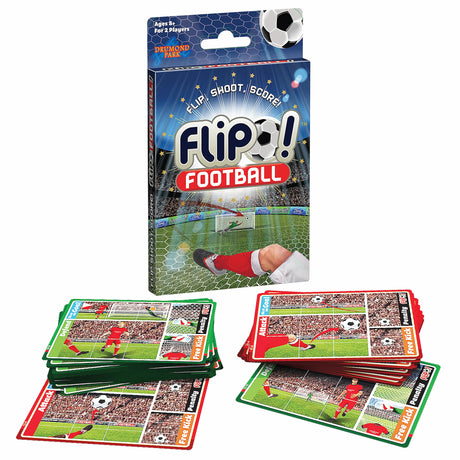Flip Football packaging with visible cards and Drumond Park logo – Ireland