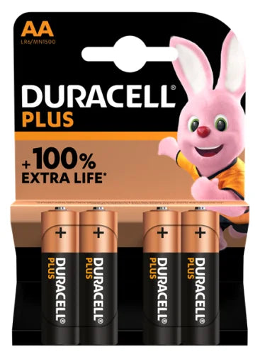 Duracell Plus AA batteries 4 pack long-lasting batteries for toys Ireland