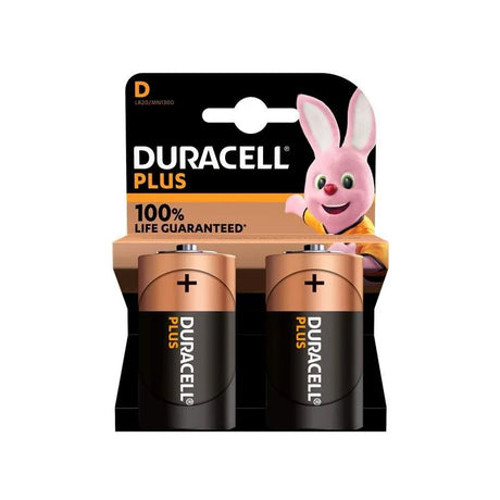 Duracell Plus D batteries 2 pack long-lasting batteries for toys Ireland