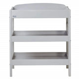 East Coast Clara Dresser Grey Changing Unit front view with shelves Ireland