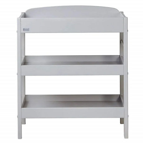 East Coast Clara Dresser Grey Changing Unit front view with shelves Ireland