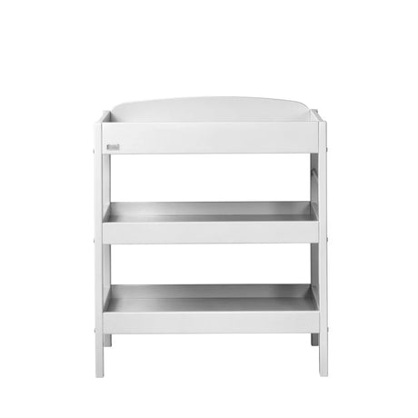 Coast Clara Dresser White Changing Unit front view with empty shelves Ireland