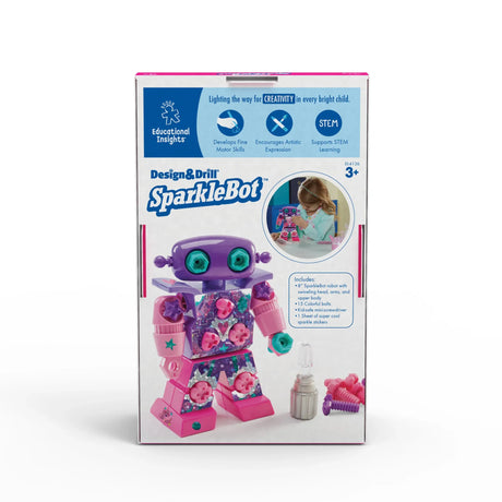 Box of Educational Insights Design & Drill SparkleBot with parts shown – Ireland