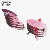 EUGY Axolotl numbered cardboard pieces shown in assembly order
