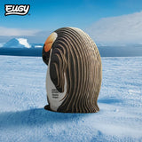 EUGY Emperor Penguin rear view photographed on an icy Antarctic background