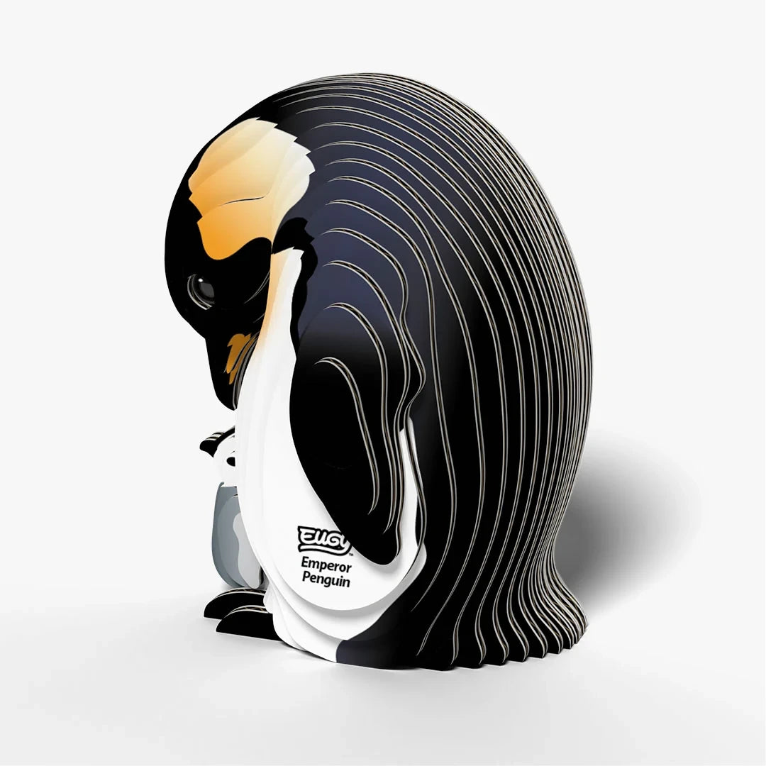 EUGY Emperor Penguin rear three quarter view showing layered card construction