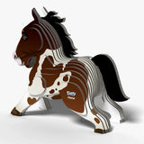 EUGY Horse front three quarter view showing layered head and mane