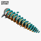 EUGY Kingfisher numbered cardboard pieces shown in assembly order