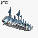 EUGY Leopard Seal numbered cardboard pieces shown in assembly order