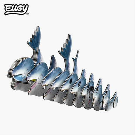 EUGY Leopard Seal numbered cardboard pieces shown in assembly order