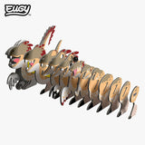 EUGY Raptor numbered cardboard pieces shown in assembly order
