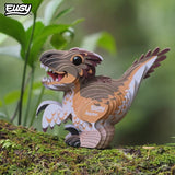 EUGY Raptor model photographed outdoors with open mouth and feathered details
