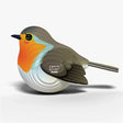 EUGY Robin left side view showing red breast and layered wings