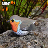 EUGY Robin completed model photographed outdoors on a rock