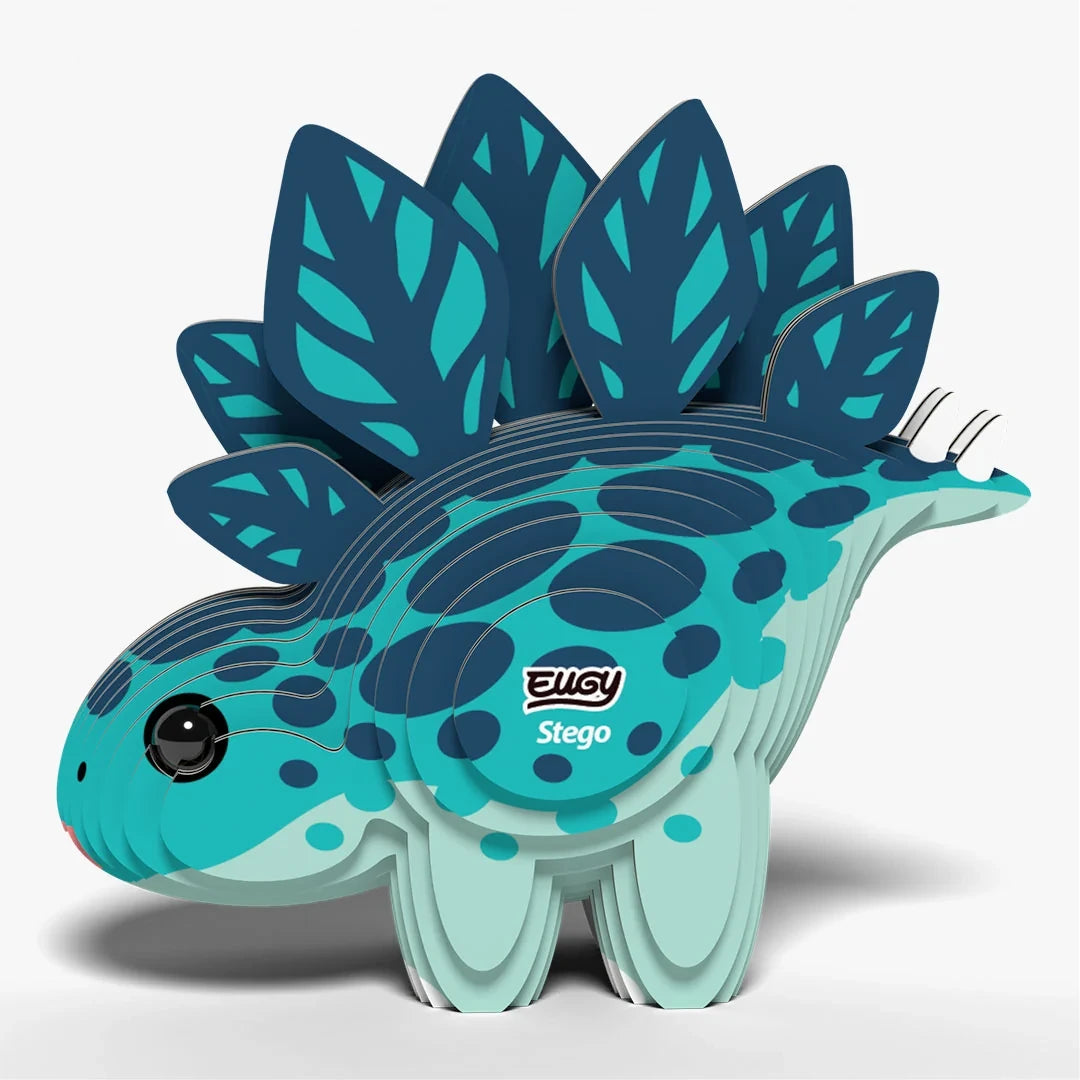 EUGY Stego model right side view with turquoise body and patterned plates