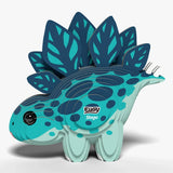 EUGY Stego model right side view with turquoise body and patterned plates