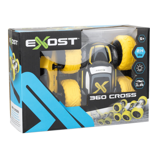 Exost 360 Cross RC car in yellow colour inside retail packaging – Ireland
