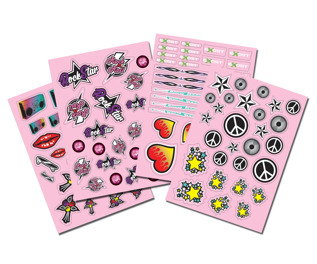 Four DIY sticker sheets with designs for decorating Exost Jeep – Ireland