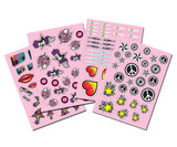 Four DIY sticker sheets with designs for decorating Exost Jeep – Ireland