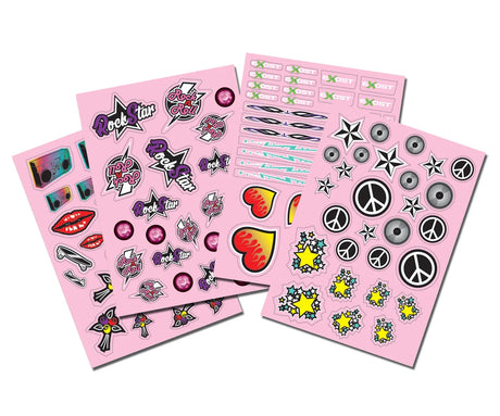 Four DIY sticker sheets with designs for decorating Exost Jeep – Ireland