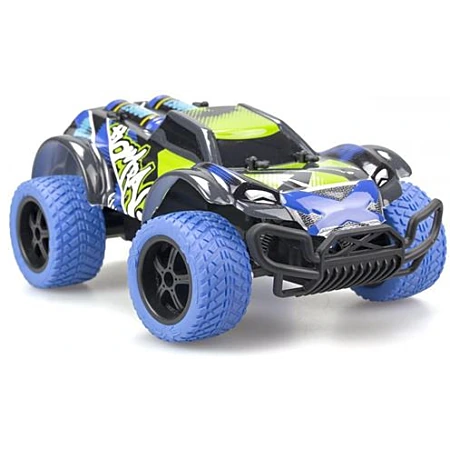 Exost X-Bull Remote Control Car front angle showing grille and blue off road tyres