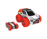 Exost Xtreme Buster RC car shown with Mini Flip stunt car beside it