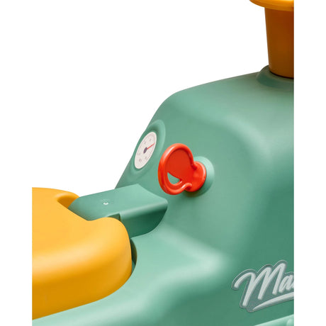 Falk Maurice Vintage Baby Green Tractor red side horn detail