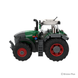BRIXIES Plus Fendt 1052 Vario shown from the other side with Fendt bonnet branding, hydraulic connections, cab steps and red rimmed wheels